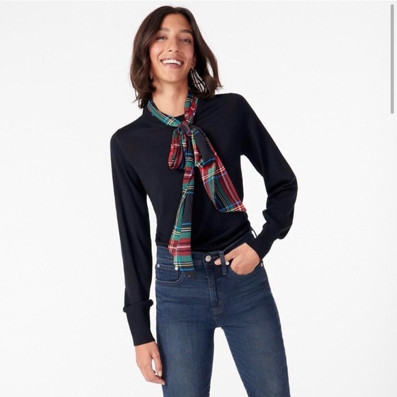 JCrew Merino wool sweater with scarf. Size S - Picture 3 of 7